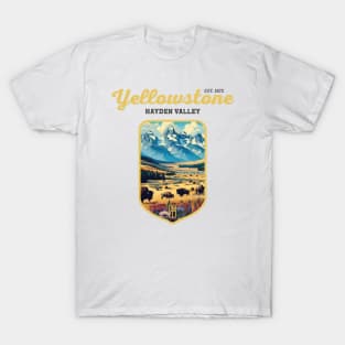 USA - NATIONAL PARK - YELLOWSTONE Hayden Valley - 2 T-Shirt